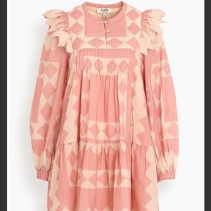 Sea pink quilt dress